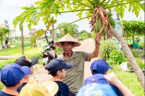 Lạc bước vào Làng rau Trà Quế, các bạn nhỏ đã có nhiều trải nghiệm đáng giá tại làng nghề truyền thống nổi tiếng này,